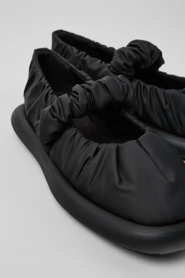 Women Camper Ballerinas Onda Black Textile Mary Jane