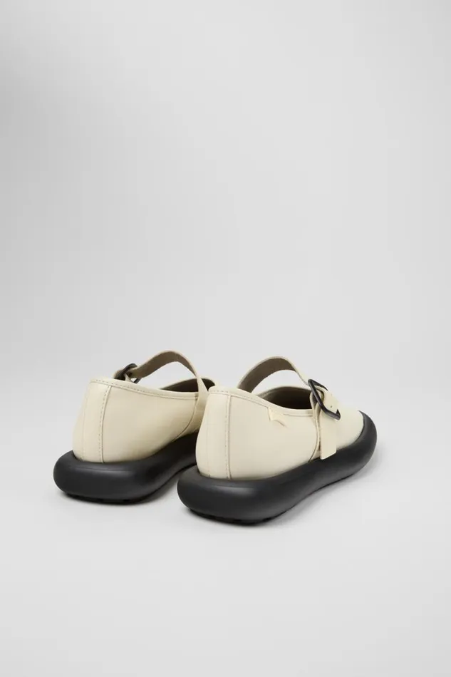 Women Camper Ballerinas Onda White Leather Mary Jane Women Camper Ballerinas Onda White Leather Mary Jane