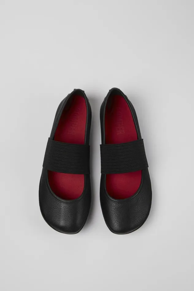 Women Camper Ballerinas Right Black Leather Ballerina Women Camper Ballerinas Right Black Leather Ballerina
