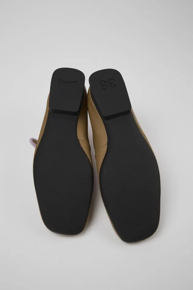 Women Camper Ballerinas Twins Brown Leather Ballerinas Women Camper Ballerinas Twins Brown Leather Ballerinas