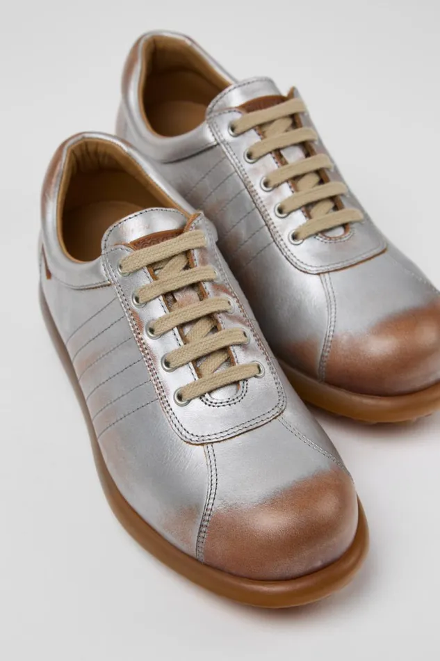 Women Camper Casual Shoes Pelotas Multicolor Leather Shoe