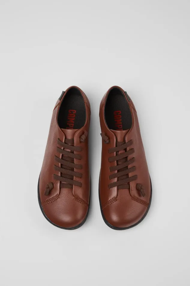 Women Camper Casual Shoes Peu Red Leather Shoes Women Camper Casual Shoes Peu Red Leather Shoes
