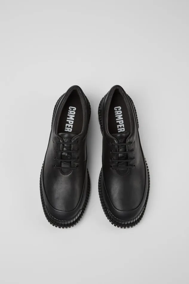 Women Camper Flat Shoes Pix Black Leather Shoe Women Camper Flat Shoes Pix Black Leather Shoe