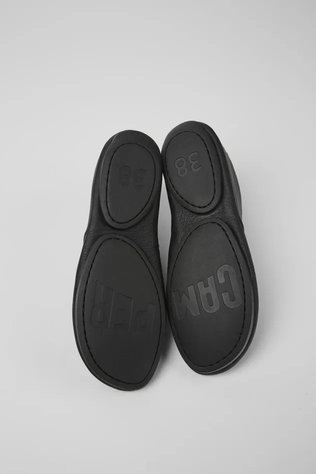 Women Camper Flat Shoes Right Black Leather Ankle Boots Women Camper Flat Shoes Right Black Leather Ankle Boots