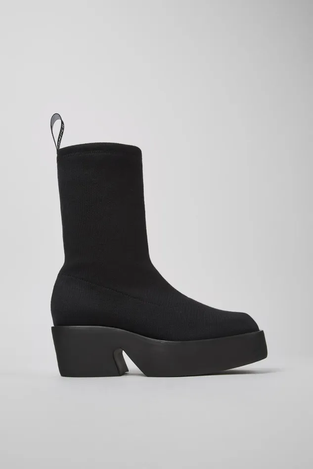 Women Camper Formal Shoes Billie TENCEL Black Textile Boots Women Camper Formal Shoes Billie TENCEL Black Textile Boots