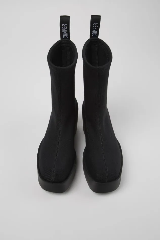 Women Camper Formal Shoes Billie TENCEL Black Textile Boots Women Camper Formal Shoes Billie TENCEL Black Textile Boots
