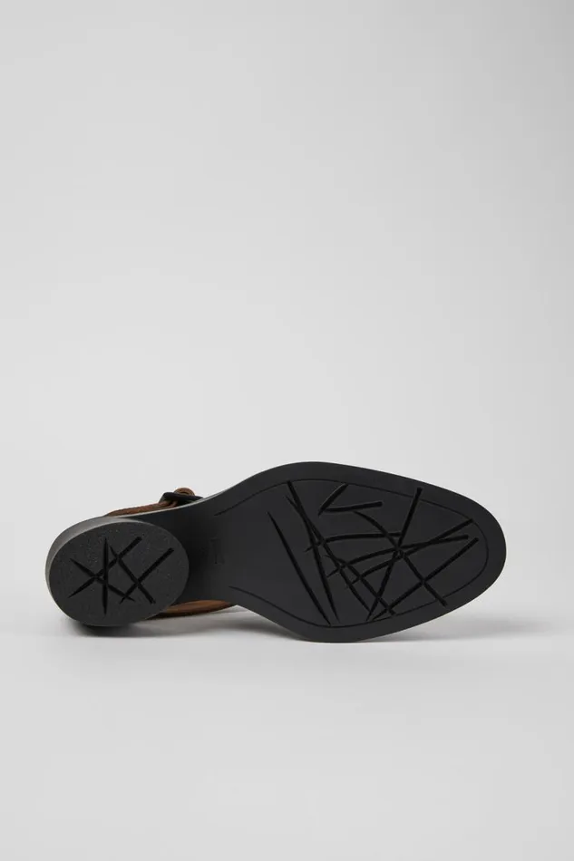 Women Camper Formal Shoes Bonnie Black Leather Sandal Women Camper Formal Shoes Bonnie Black Leather Sandal