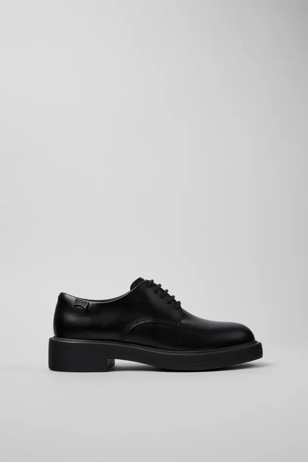 Women Camper Formal Shoes Dean Black Leather Shoe Women Camper Formal Shoes Dean Black Leather Shoe