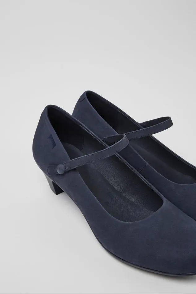 Women Camper Formal Shoes Helena Blue Heels