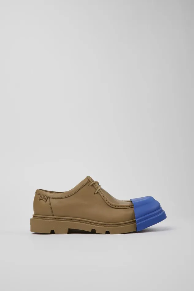 Women Camper Formal Shoes Junction Brown Leather Wallabee Women Camper Formal Shoes Junction Brown Leather Wallabee