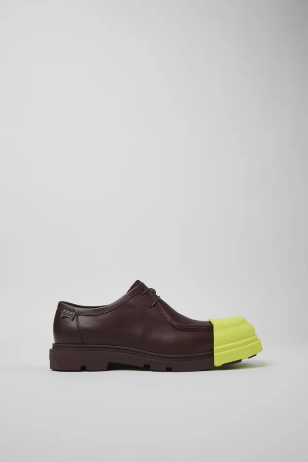 Women Camper Formal Shoes Junction Burgundy Leather Shoes Women Camper Formal Shoes Junction Burgundy Leather Shoes