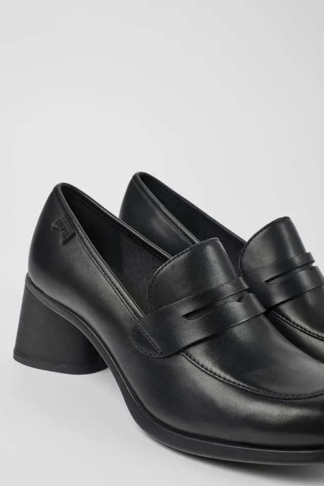 Women Camper Formal Shoes Kiara Black Leather Heels
