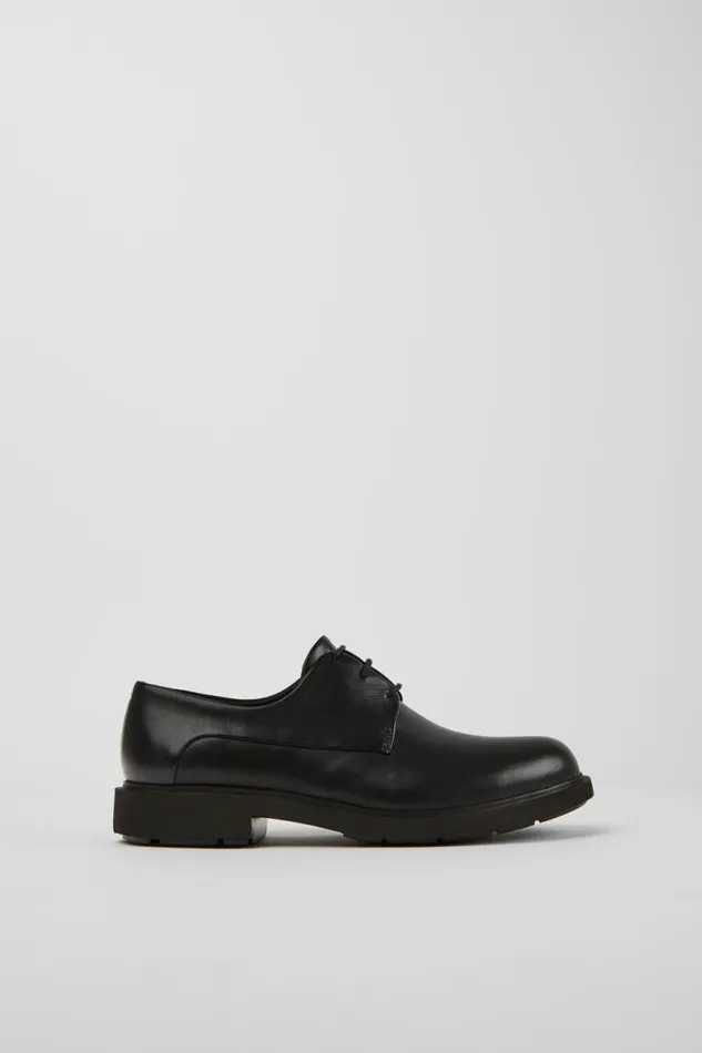 Women Camper Formal Shoes Neuman Black Leather Laceup Shoes Women Camper Formal Shoes Neuman Black Leather Laceup Shoes