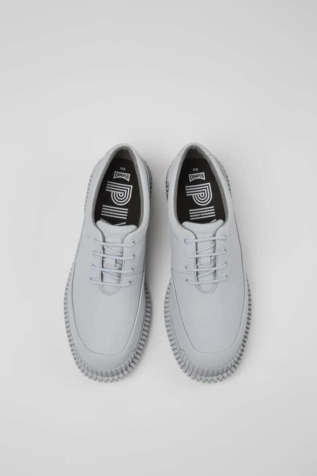 Women Camper Formal Shoes Pix Gray Leather Shoe Women Camper Formal Shoes Pix Gray Leather Shoe