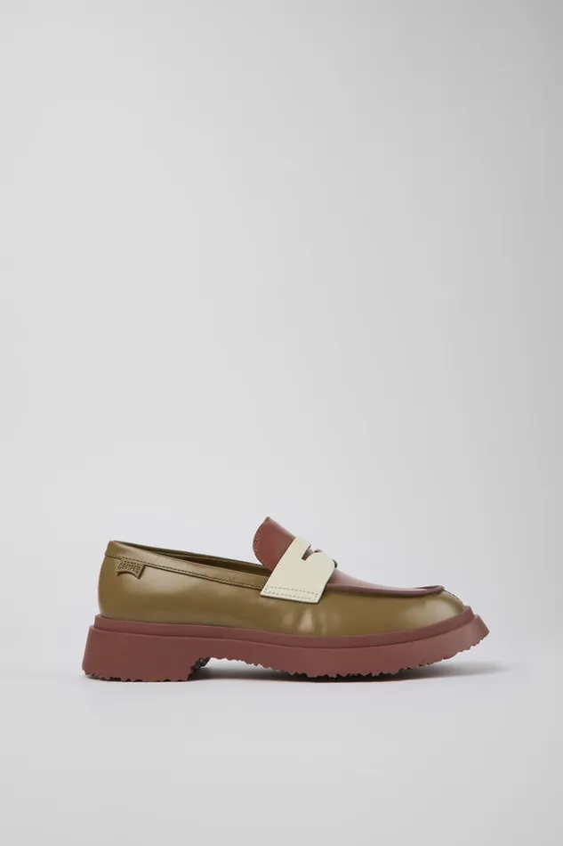 Women Camper Formal Shoes Twins Multicolored Leather Loafer Women Camper Formal Shoes Twins Multicolored Leather Loafer