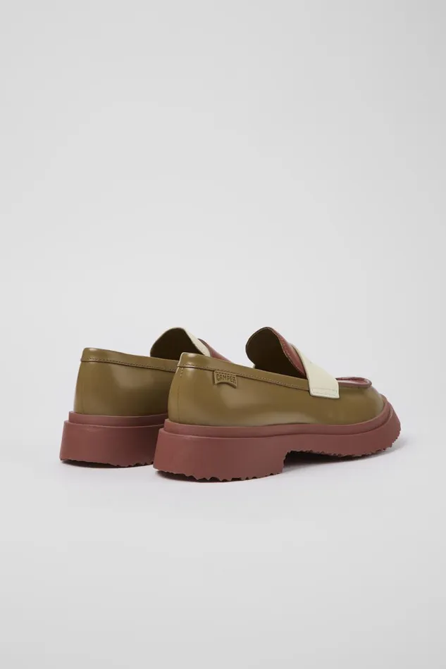 Women Camper Formal Shoes Twins Multicolored Leather Loafer Women Camper Formal Shoes Twins Multicolored Leather Loafer