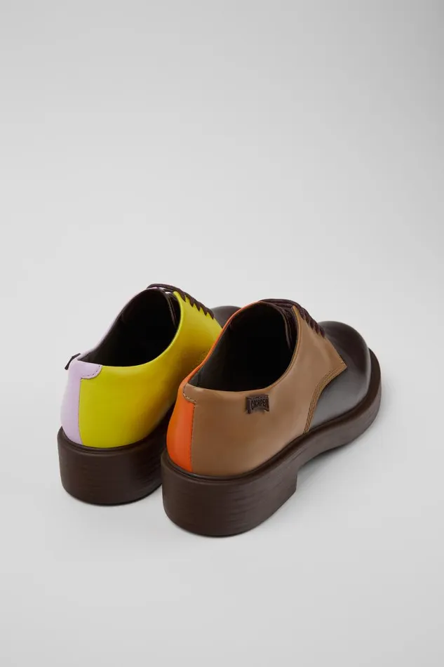 Women Camper Formal Shoes Twins Multicolored Leather Shoes Women Camper Formal Shoes Twins Multicolored Leather Shoes