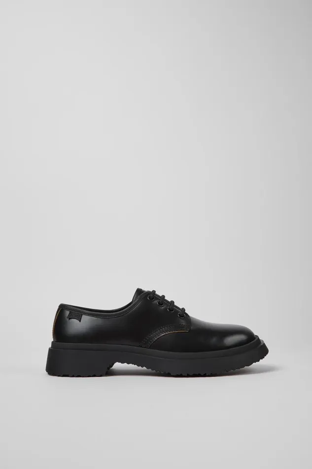 Women Camper Formal Shoes Walden Black Leather Laceup Shoes Women Camper Formal Shoes Walden Black Leather Laceup Shoes