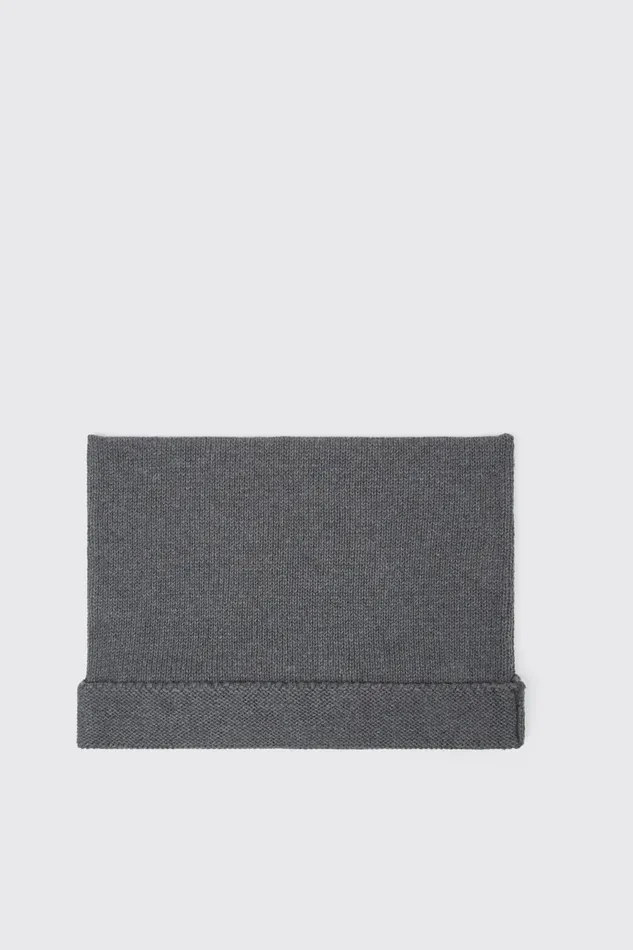 Women Camper Knit Knit Hat Gray Melange Knit Hat One Size Women Camper Knit Knit Hat Gray Melange Knit Hat One Size
