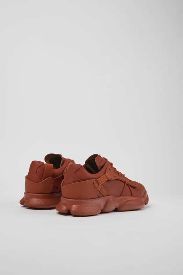 Women Camper Sneakers Karst Red Leather And Textile Sneakers Women Camper Sneakers Karst Red Leather And Textile Sneakers