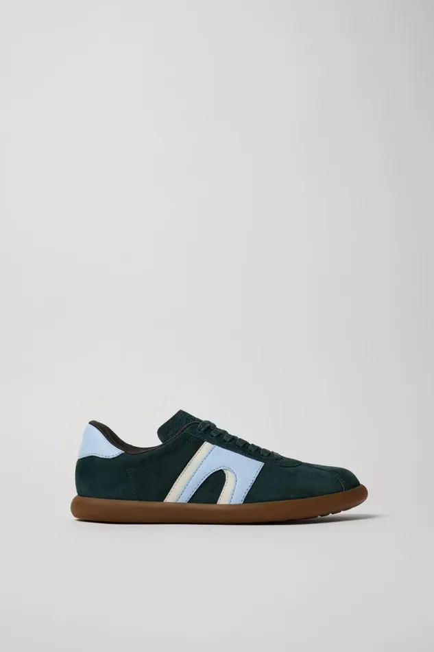 Women Camper Sneakers Pelotas Soller Green NubuckLeather Sneaker Women Camper Sneakers Pelotas Soller Green NubuckLeather Sneaker