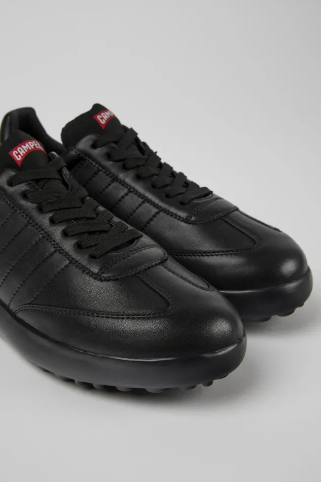 Women Camper Sneakers Pelotas XLite Black Leather And Textile Sneakers