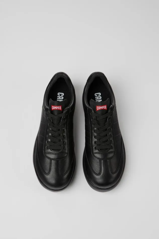 Women Camper Sneakers Pelotas XLite Black Leather And Textile Sneakers Women Camper Sneakers Pelotas XLite Black Leather And Textile Sneakers