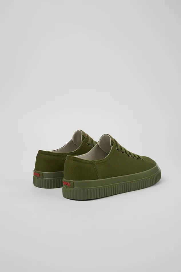Women Camper Sneakers Peu Roda Green Textile Shoes Women Camper Sneakers Peu Roda Green Textile Shoes