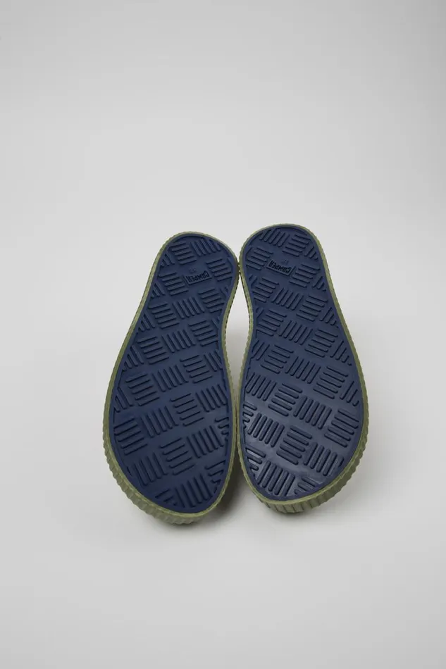 Women Camper Sneakers Peu Roda Green Textile Shoes Women Camper Sneakers Peu Roda Green Textile Shoes
