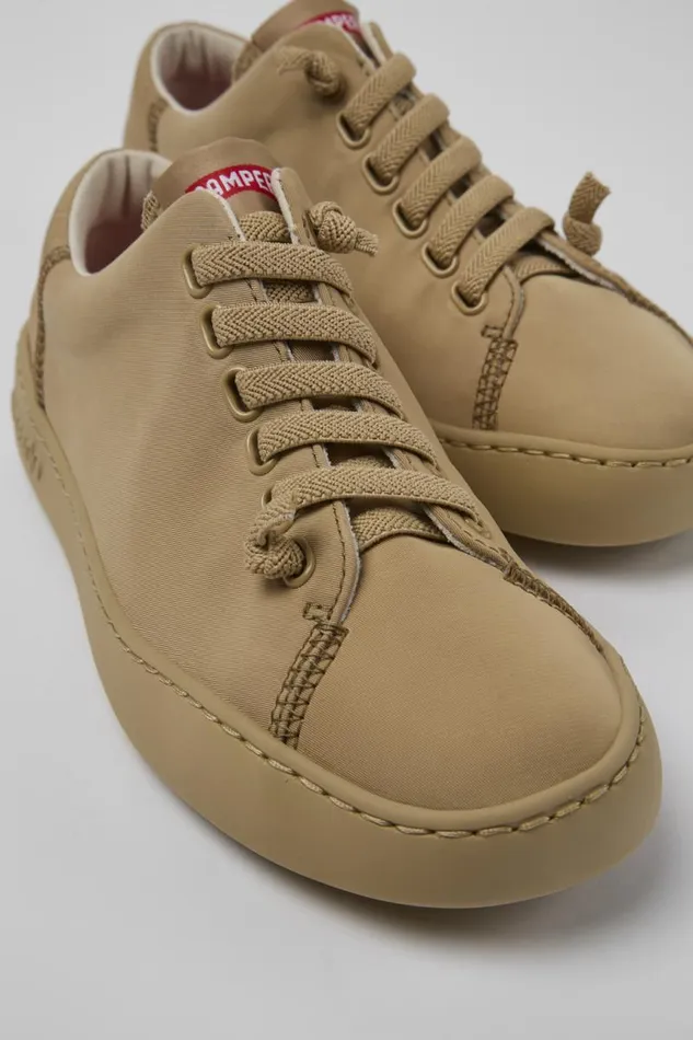 Women Camper Sneakers Peu Touring Beige Textile Sneaker