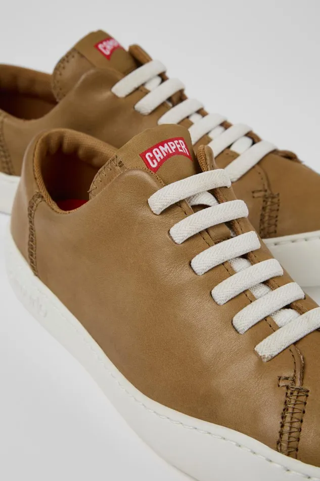 Women Camper Sneakers Peu Touring Brown Leather Sneaker