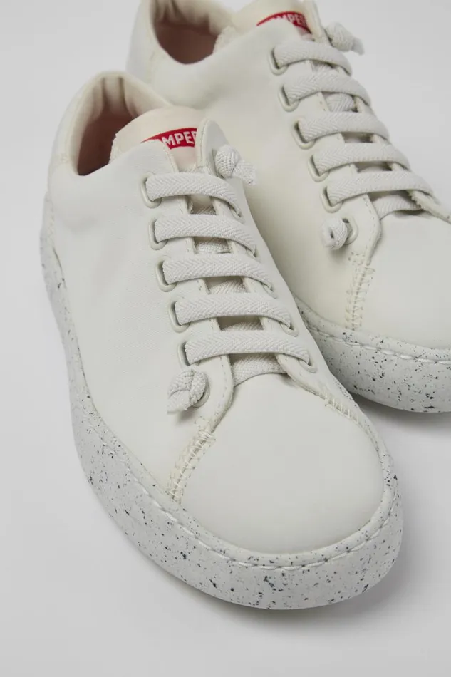 Women Camper Sneakers Peu Touring White Textile Sneaker