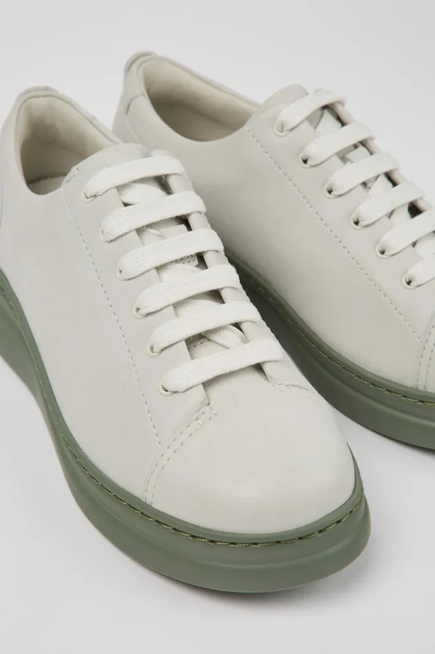 Women Camper Sneakers Runner Up White Nondyed Leather Sneakers