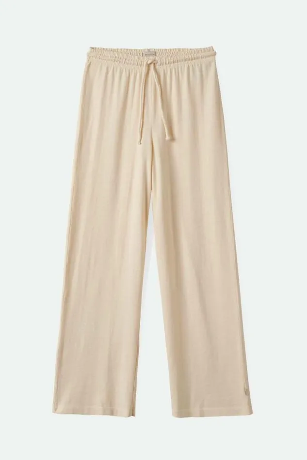 Women Carefree Organic Garment Dye Lounge Pant White Smoke Brixton Pants