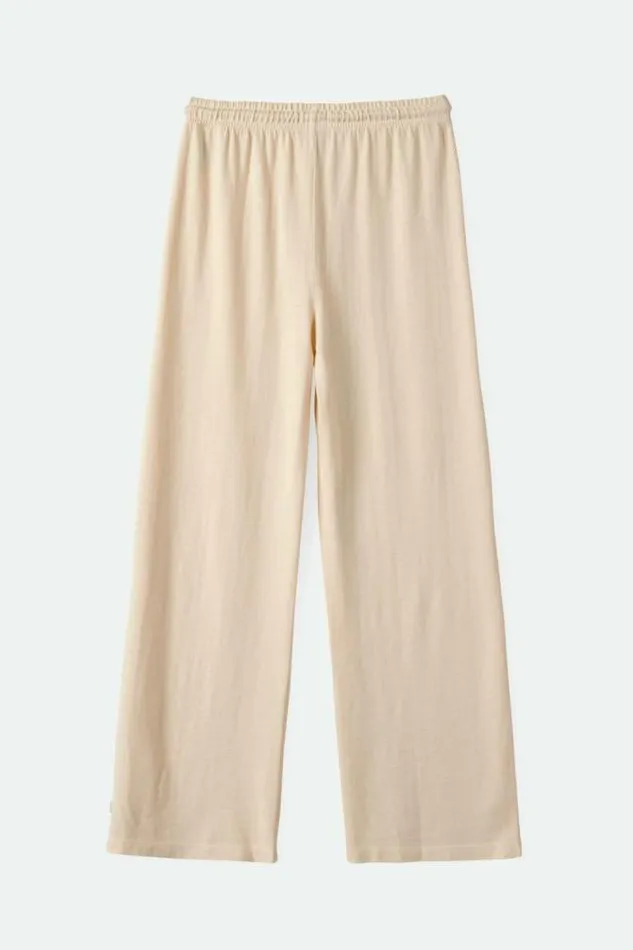 Women Carefree Organic Garment Dye Lounge Pant White Smoke Brixton Pants