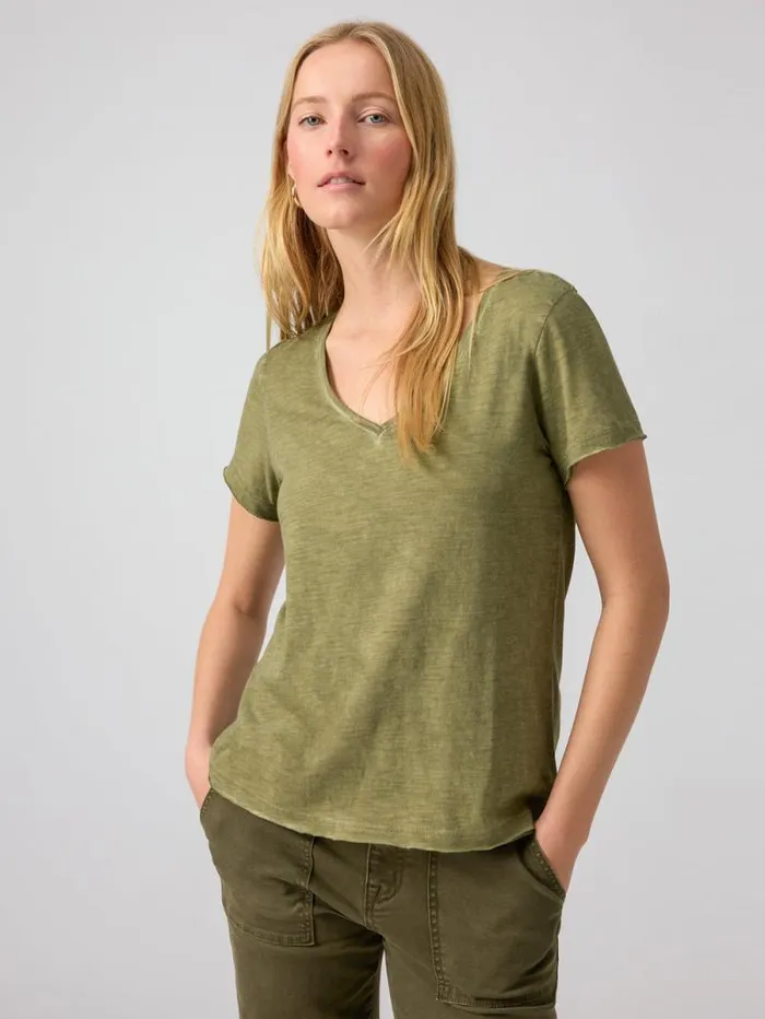 Women Carefree Tee Burnt Olive Sanctuary Clothing Tees and Tops