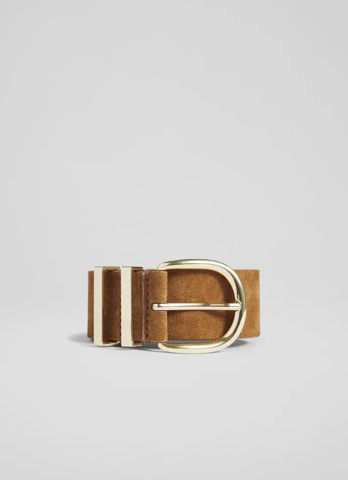 Women Carley Nutmeg Suede Metal Loop Belt LKBennett Belts Women Carley Nutmeg Suede Metal Loop Belt LKBennett Belts