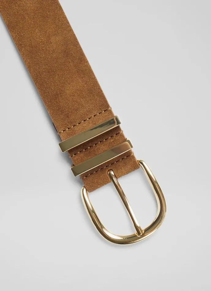 Women Carley Nutmeg Suede Metal Loop Belt LKBennett Belts Women Carley Nutmeg Suede Metal Loop Belt LKBennett Belts
