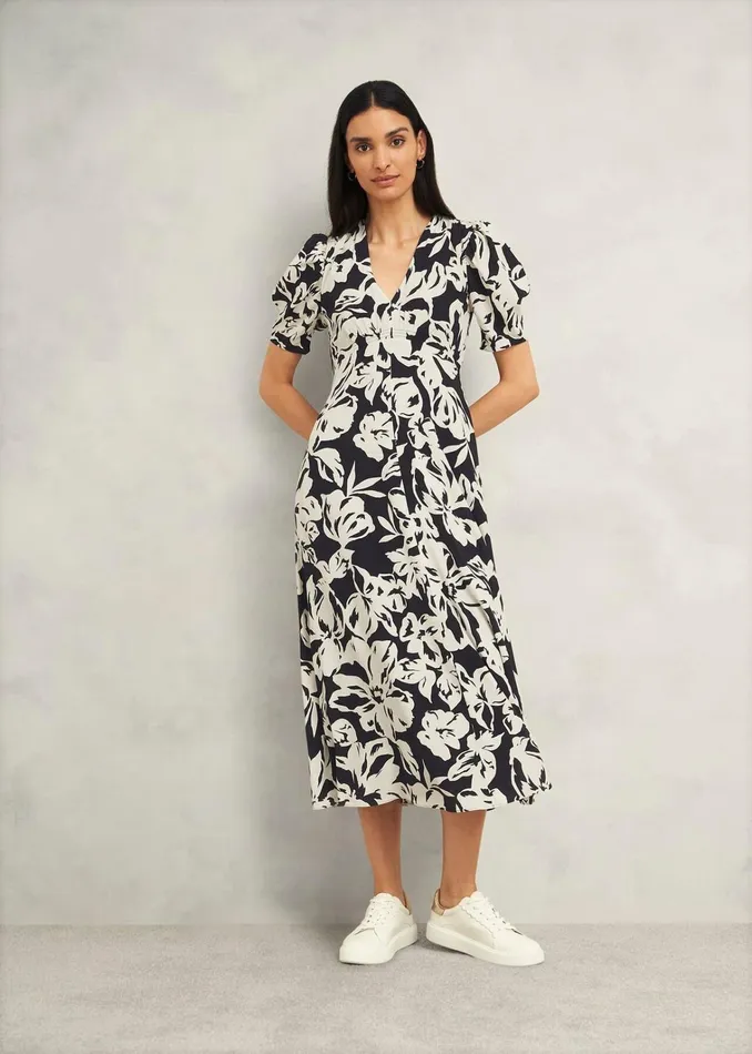 Women Chiltern Dress Black Cream Hobbs Dresses and Jumpsuits