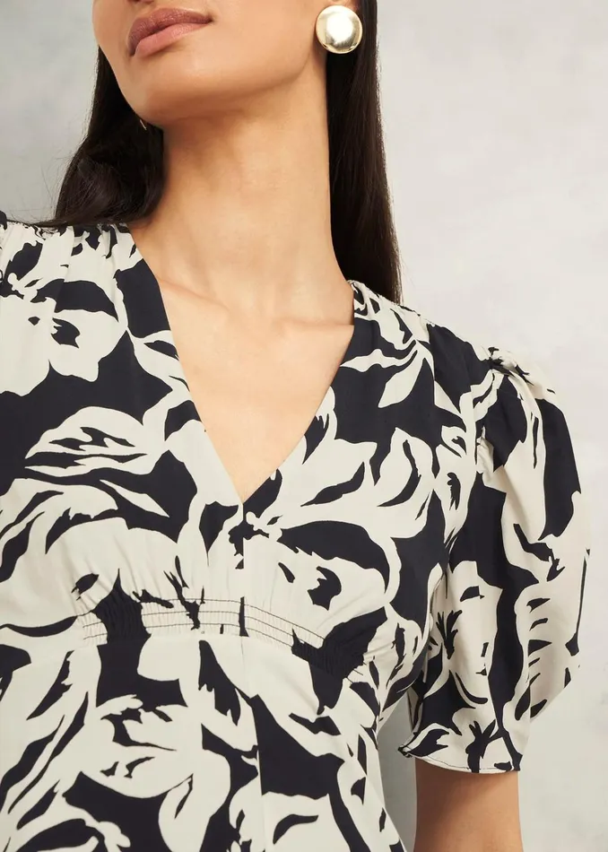 Women Chiltern Dress Black Cream Hobbs Dresses and Jumpsuits