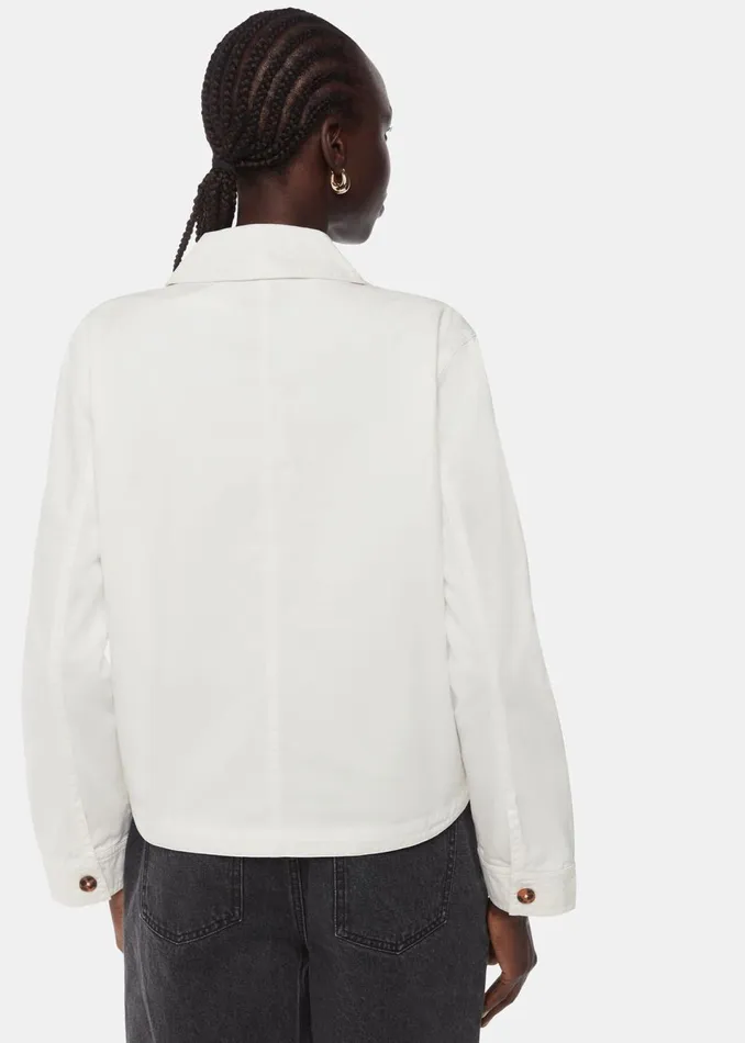 Women Coats and Jackets Whistles White Marie Casual Jacket