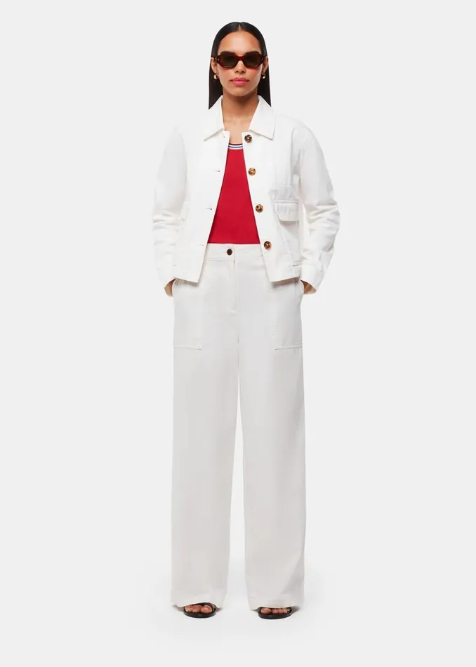 Women Coats and Jackets Whistles White Marie Casual Jacket