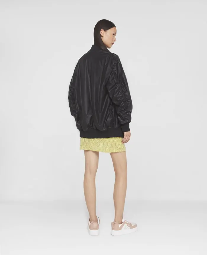 Women Coats And Jackets Stella McCartney Alter Mat Bomber Jacket Black