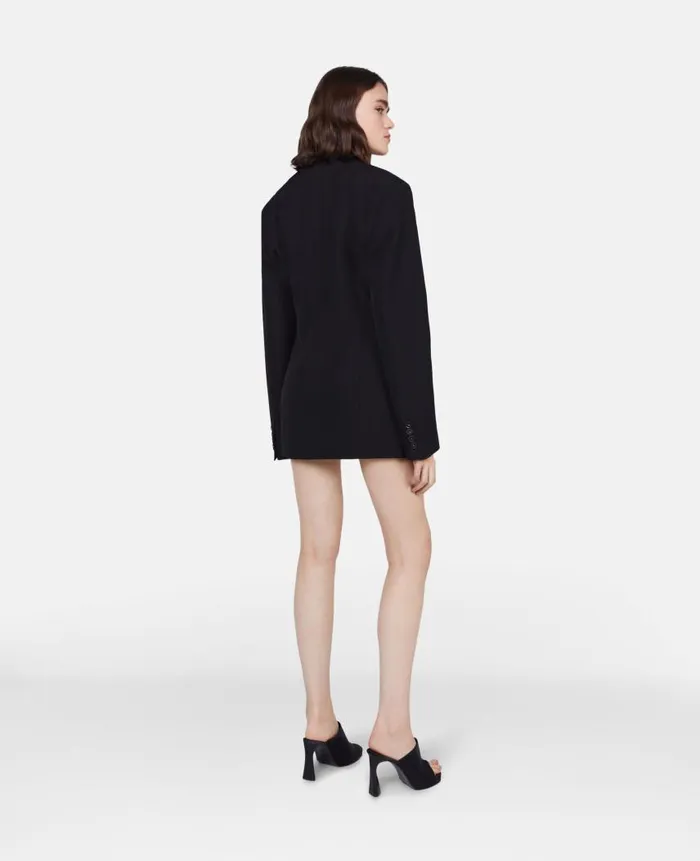 Women Coats And Jackets Stella McCartney Oversized Tuxedo Jacket Black Women Coats And Jackets Stella McCartney Oversized Tuxedo Jacket Black