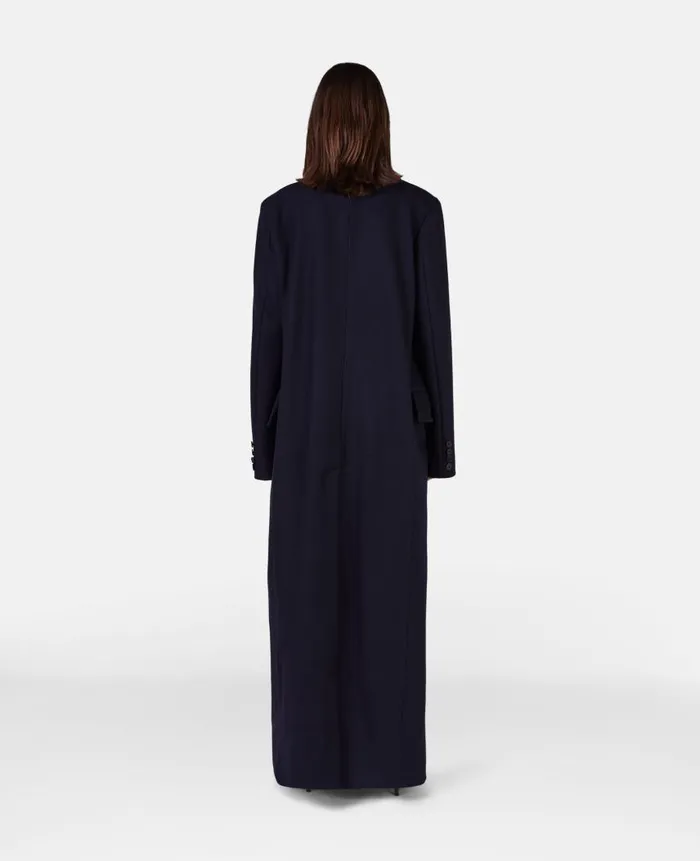 Women Coats And Jackets Stella McCartney Slim Fit Maxi Coat Ink