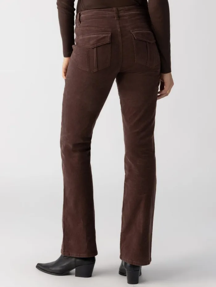 Women Corduroy Hayden Bootcut Standard Rise Pant Brown Sugar Sanctuary Clothing Pants