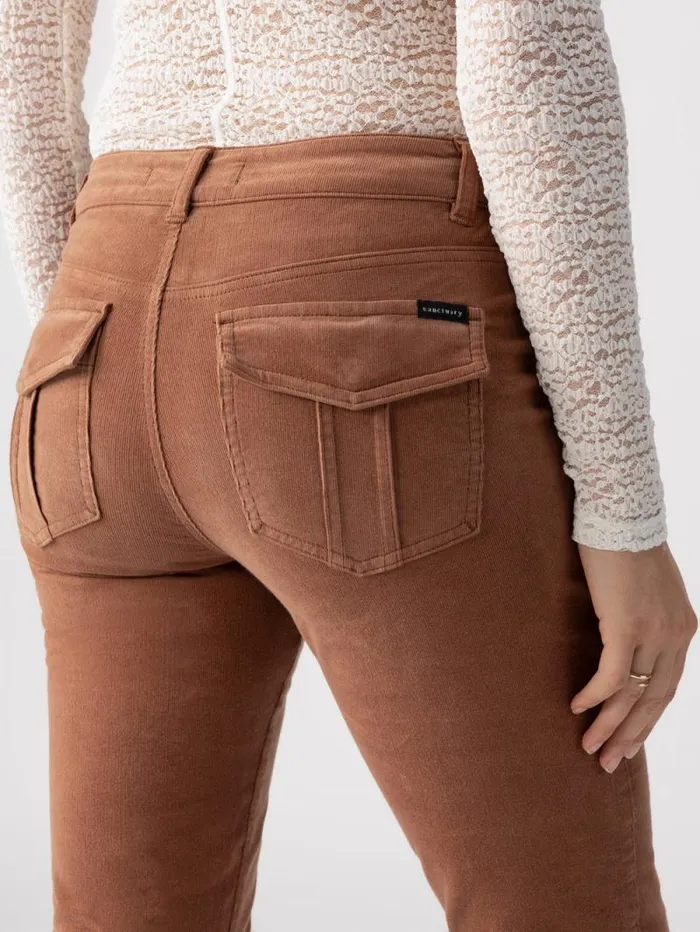 Women Corduroy Hayden Bootcut Standard Rise Pant Raw Hide Sanctuary Clothing Pants