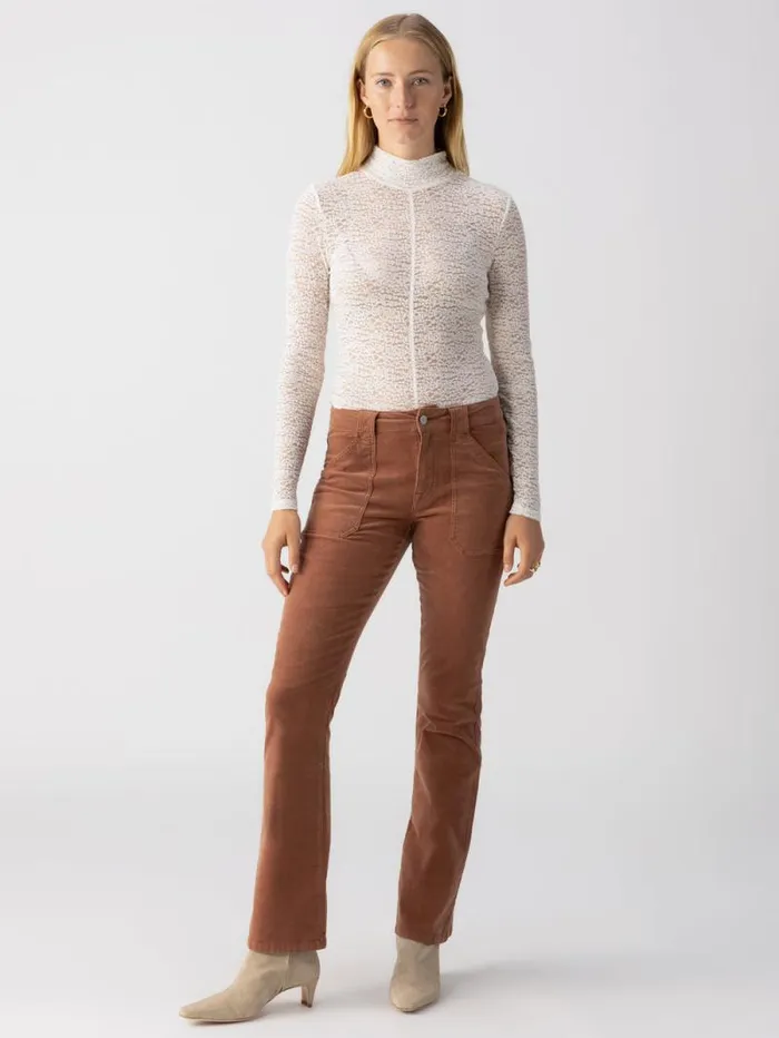 Women Corduroy Hayden Bootcut Standard Rise Pant Raw Hide Sanctuary Clothing Pants