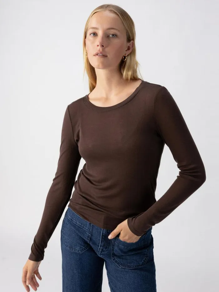 Women Crew Tee Coffee Sanctuary Clothing Tees and Tops