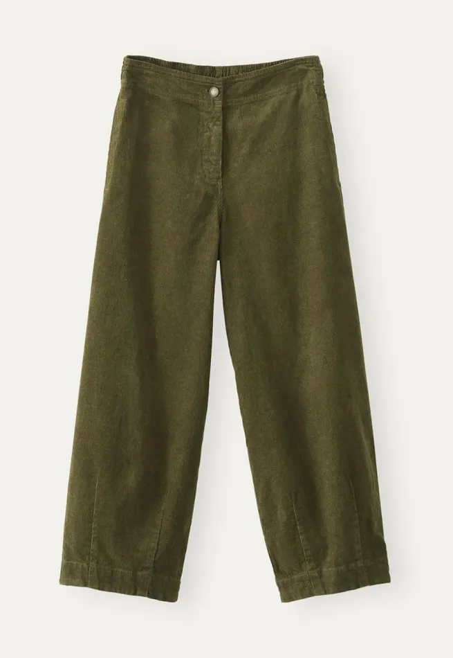 Women Cropped Trousers Dark Fern Poetry Fashion Trousers and Shorts